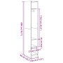 Ingenieurholzschrank in Eichenbraun 30x50x200 cm von , Kleiderschränke - Ref: Foro24-3307690, Preis: 104,77 €, Rabatt: %