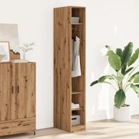 Handgefertigter Eichenholz-Schrank aus Ingenieurholz, 30x50x200 cm. von , Kleiderschränke - Ref: Foro24-3307692, Preis: 97,43...