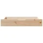 Cajones debajo de cama con ruedas 2 uds madera maciza de pino de , Cajones de almacenaje doméstico - Ref: Foro24-850923, Prec...