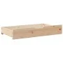 Cajones debajo de cama con ruedas 2 uds madera maciza de pino de , Cajones de almacenaje doméstico - Ref: Foro24-850923, Prec...