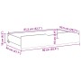 Cajones debajo de cama con ruedas 2 uds madera maciza de pino by , Home storage drawers - Ref: Foro24-850923, Price: 77,33 €,...