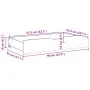 Cajones debajo de cama con ruedas 2 uds madera maciza de pino de , Cajones de almacenaje doméstico - Ref: Foro24-850923, Prec...