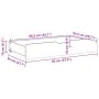 Cajones debajo cama con ruedas 2 uds madera maciza pino blanco de , Cajones de almacenaje doméstico - Ref: Foro24-850921, Pre...