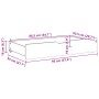 Zwei massive Kiefernholzschubladen mit Rollen unter dem Bett. von , Aufbewahrungsschubladen für zu Hause - Ref: Foro24-850921...