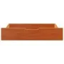 Cajones debajo cama con ruedas 2 uds madera maciza pino marrón von , Aufbewahrungsschubladen für zu Hause - Ref: Foro24-85092...