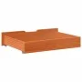 Cajones debajo cama con ruedas 2 uds madera maciza pino marrón von , Aufbewahrungsschubladen für zu Hause - Ref: Foro24-85092...
