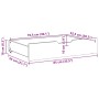 Cajones debajo cama con ruedas 2 uds madera maciza pino marrón von , Aufbewahrungsschubladen für zu Hause - Ref: Foro24-85092...