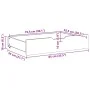 Cajones debajo cama con ruedas 2 uds madera maciza pino marrón von , Aufbewahrungsschubladen für zu Hause - Ref: Foro24-85092...