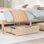 Cajones debajo de cama con ruedas 2 uds madera maciza de pino by , Home storage drawers - Ref: Foro24-850935, Price: 58,81 €,...