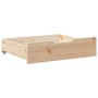 Cajones debajo de cama con ruedas 2 uds madera maciza de pino von , Aufbewahrungsschubladen für zu Hause - Ref: Foro24-850935...
