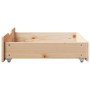 Cajones debajo de cama con ruedas 2 uds madera maciza de pino von , Aufbewahrungsschubladen für zu Hause - Ref: Foro24-850935...