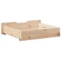 Cajones debajo de cama con ruedas 2 uds madera maciza de pino by , Home storage drawers - Ref: Foro24-850935, Price: 58,81 €,...