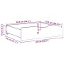 Cajones debajo de cama con ruedas 2 uds madera maciza de pino von , Aufbewahrungsschubladen für zu Hause - Ref: Foro24-850935...