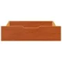 Cajones debajo cama 2 uds madera maciza pino marrón 65x55x16 cm de , Cajones de almacenaje doméstico - Ref: Foro24-850937, Pr...
