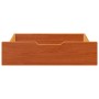 Cajones debajo cama 2 uds madera maciza pino marrón 65x55x16 cm von , Aufbewahrungsschubladen für zu Hause - Ref: Foro24-8509...