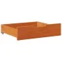 Cajones debajo cama 2 uds madera maciza pino marrón 65x55x16 cm de , Cajones de almacenaje doméstico - Ref: Foro24-850937, Pr...