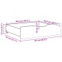 Cajones debajo cama 2 uds madera maciza pino marrón 65x55x16 cm von , Aufbewahrungsschubladen für zu Hause - Ref: Foro24-8509...