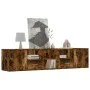 Eckschrank aus geräucherter Eichen-Ingenieurholz 200x40x45 cm. von , Schränke und Lagerung - Ref: Foro24-3307832, Preis: 124,...
