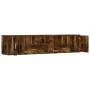 Eckschrank aus geräucherter Eichen-Ingenieurholz 200x40x45 cm. von , Schränke und Lagerung - Ref: Foro24-3307832, Preis: 124,...