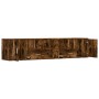 Eckschrank aus geräucherter Eichen-Ingenieurholz 200x40x45 cm. von , Schränke und Lagerung - Ref: Foro24-3307832, Preis: 125,...
