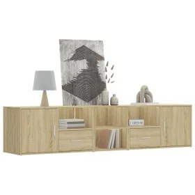 Eckschrank aus Sonoma-Eiche, 200x40x45 cm, aus Ingenieurholz. von , Schränke und Lagerung - Ref: Foro24-3307830, Preis: 123,8...