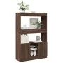Hoher Schrank aus Eichenholzoptik Spanplatte, braun, 92x33x140 cm. von , Bücherregale und Regale - Ref: Foro24-3309615, Preis...