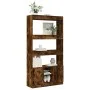 Aparador alto madera de ingeniería roble ahumado 92x33x180 cm de , Librerías y estanterías - Ref: Foro24-3309622, Precio: 109...