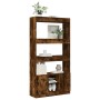 Aparador alto madera de ingeniería roble ahumado 92x33x180 cm by , Bookcases and shelves - Ref: Foro24-3309622, Price: 110,81...