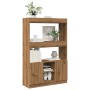 Aparador alto madera de ingeniería roble artesanal 92x33x140 cm by , Bookcases and shelves - Ref: Foro24-3309617, Price: 93,0...