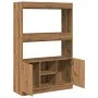 Handgefertigter hoher Schrank aus Eichen-Ingenieurholz, 92x33x140 cm. von , Bücherregale und Regale - Ref: Foro24-3309617, Pr...