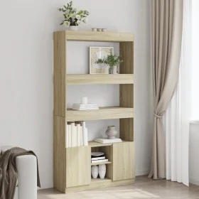 Hoher Schrank aus Sonoma-Eichen-Ingenieurholz 92x33x180 cm. von , Bücherregale und Regale - Ref: Foro24-3309620, Preis: 104,9...
