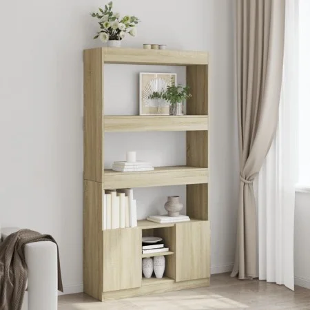 Hoher Schrank aus Sonoma-Eichen-Ingenieurholz 92x33x180 cm. von , Bücherregale und Regale - Ref: Foro24-3309620, Preis: 104,9...