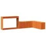 Mueble con escritorio madera maciza pino marrón 232x112x75 cm de , Mesitas de noche - Ref: Foro24-855761, Precio: 168,07 €, D...
