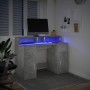 Escritorio con LED madera ingeniería gris hormigón 120x55x91 cm by , Desks - Ref: Foro24-3309414, Price: 216,01 €, Discount: %