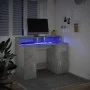 Schreibtisch mit LED-Beleuchtung, Holzoptik in Grau-Beton, 120x55x91 cm. von , Schreibtische - Ref: Foro24-3309414, Preis: 21...