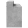 Schreibtisch mit LED-Beleuchtung, Holzoptik in Grau-Beton, 120x55x91 cm. von , Schreibtische - Ref: Foro24-3309414, Preis: 21...
