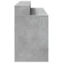 Escritorio con LED madera ingeniería gris hormigón 140x55x91 cm de , Escritorios - Ref: Foro24-3309423, Precio: 201,13 €, Des...