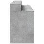 Escritorio con LED madera ingeniería gris hormigón 140x55x91 cm by , Desks - Ref: Foro24-3309423, Price: 204,77 €, Discount: %