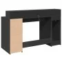 Schreibtisch mit LED-Beleuchtung, schwarzes Ingenieurholz, 140x55x91 cm. von , Schreibtische - Ref: Foro24-3309421, Preis: 28...
