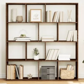 Ingenieurholzregal in Eichenbraun 132x29x141,5 cm von , Bücherregale und Regale - Ref: Foro24-3310313, Preis: 117,42 €, Rabat...