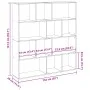 Ingenieurholzregal in Eichenbraun 132x29x141,5 cm von , Bücherregale und Regale - Ref: Foro24-3310313, Preis: 116,75 €, Rabat...