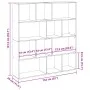 Regalbrett Bücherregal aus weißem Ingenieurholz 132x29x141,5 cm von , Bücherregale und Regale - Ref: Foro24-3310307, Preis: 1...