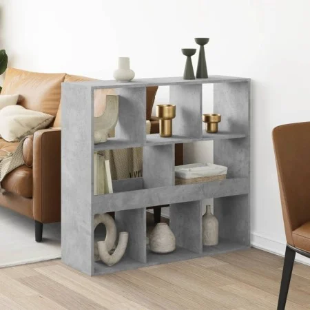 Separador de ambientes madera gris hormigón 100x33x94,5 cm de , Librerías y estanterías - Ref: Foro24-3309513, Precio: 80,03 ...