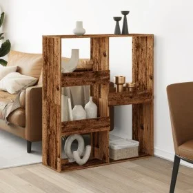 Separador de ambientes madera envejecida 100x33x115 cm by , Bookcases and shelves - Ref: Foro24-3309553, Price: 71,90 €, Disc...