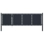 Anthrazitgraue Gartentür aus Stahl, 350x75 cm. von , Gartentore - Ref: Foro24-144535, Preis: 380,15 €, Rabatt: %