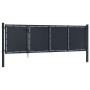 Anthrazitgraue Gartentür aus Stahl, 350x75 cm. von , Gartentore - Ref: Foro24-144535, Preis: 380,15 €, Rabatt: %