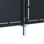 Anthrazitgraue Gartentür aus Stahl, 350x75 cm. von , Gartentore - Ref: Foro24-144535, Preis: 380,15 €, Rabatt: %