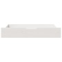 Underbed drawers with wheels, 2 units, solid white pine wood by , Home storage drawers - Ref: Foro24-850924, Price: 96,01 €, ...