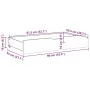 Underbed drawers with wheels, 2 units, solid white pine wood by , Home storage drawers - Ref: Foro24-850924, Price: 102,26 €,...