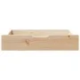Under-bed drawers with wheels, 2 units, solid pine wood by , Home storage drawers - Ref: Foro24-850926, Price: 83,16 €, Disco...